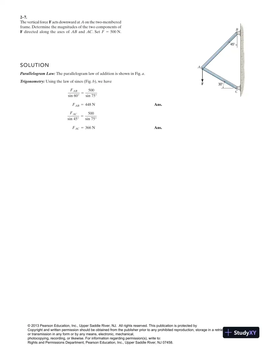 Solution Manual for Engineering Mechanics Statics, 13th Edition, page 29