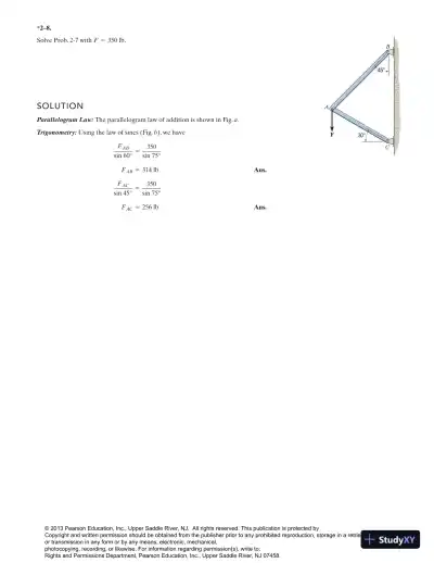 Solution Manual for Engineering Mechanics Statics, 13th Edition - Page 30 preview image