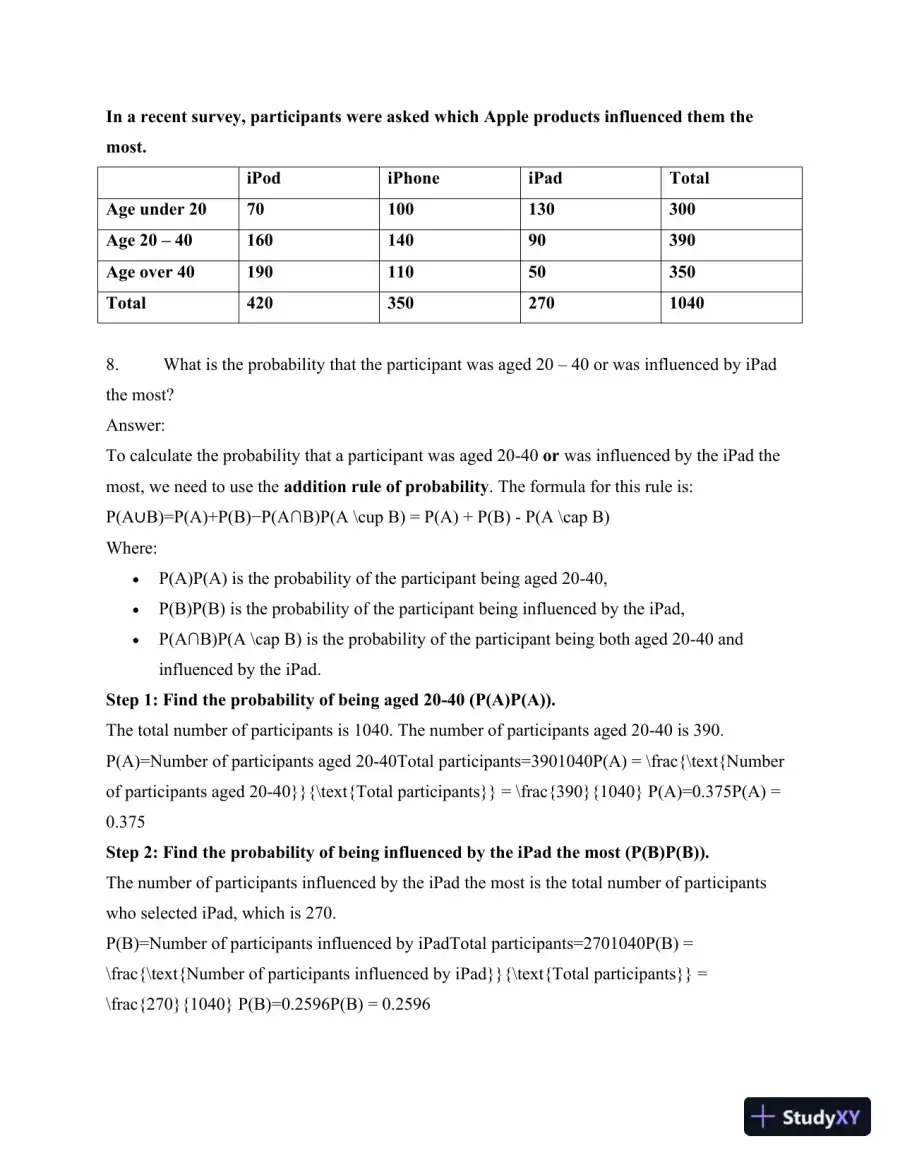 Comprehensive Statistical Analysis And Probability Problems, page 10
