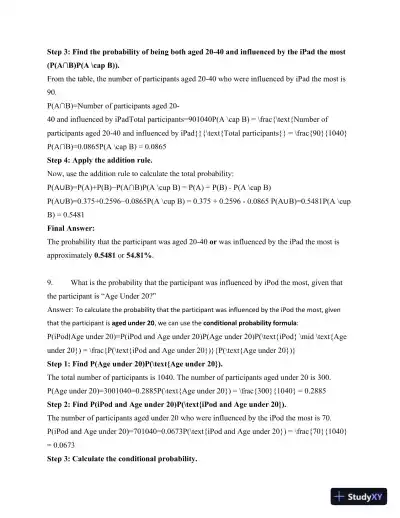 Comprehensive Statistical Analysis And Probability Problems - Page 11 preview image