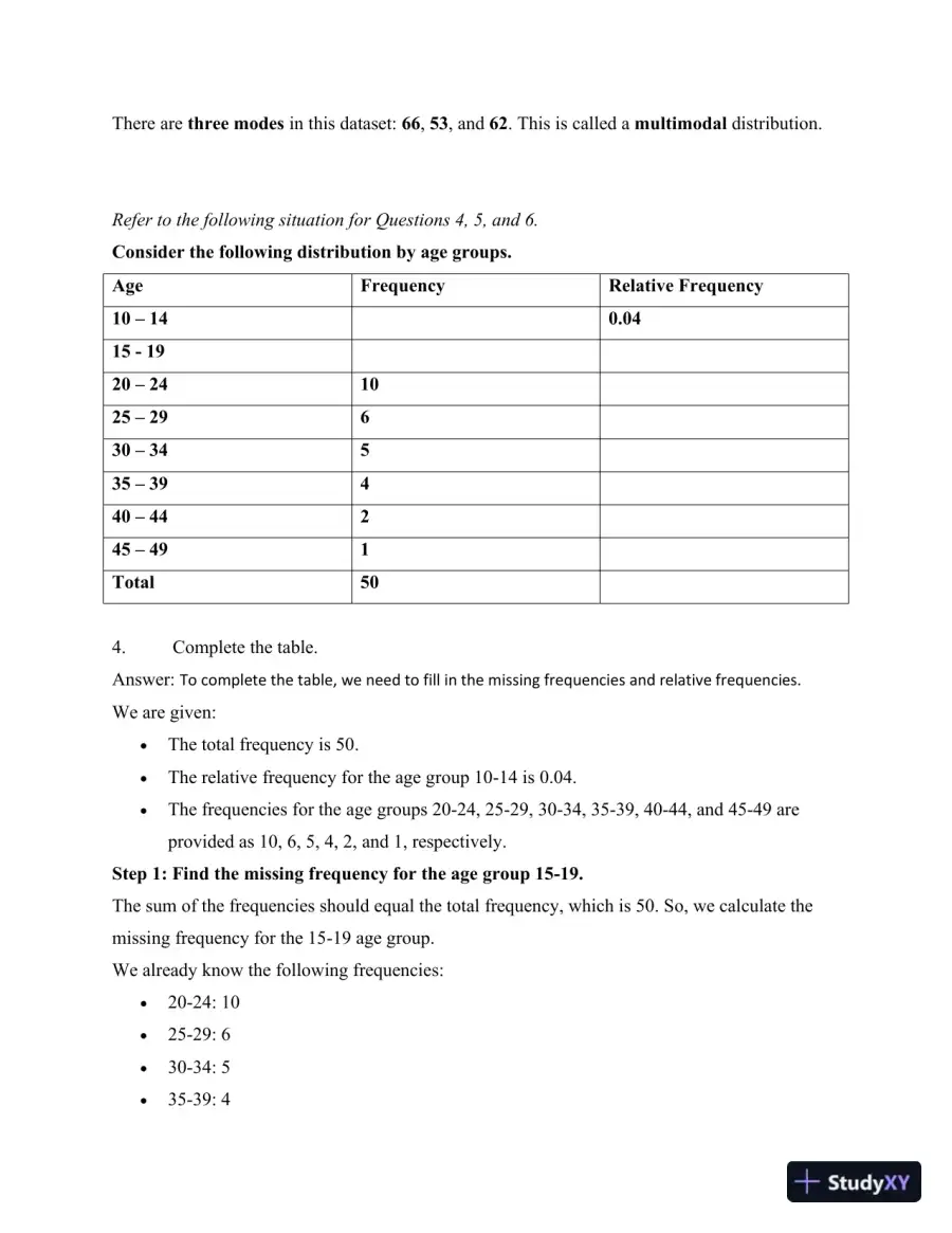 Comprehensive Statistical Analysis And Probability Problems, page 5
