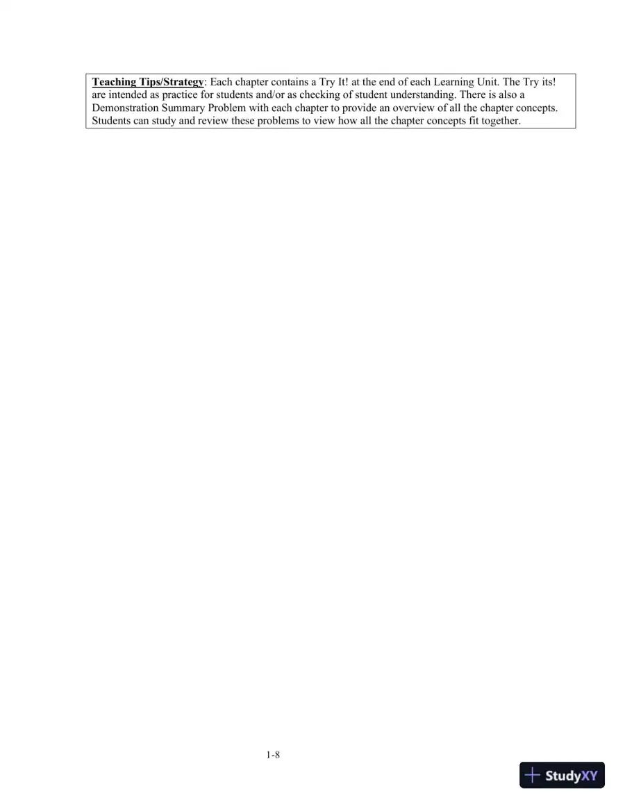 Class Notes for College Accounting: A Practical Approach, 14th Edition, page 10