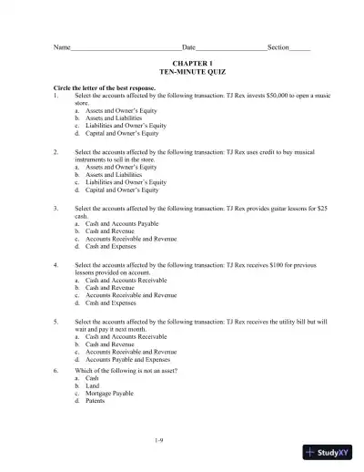 Class Notes for College Accounting: A Practical Approach, 14th Edition - Page 11 preview image