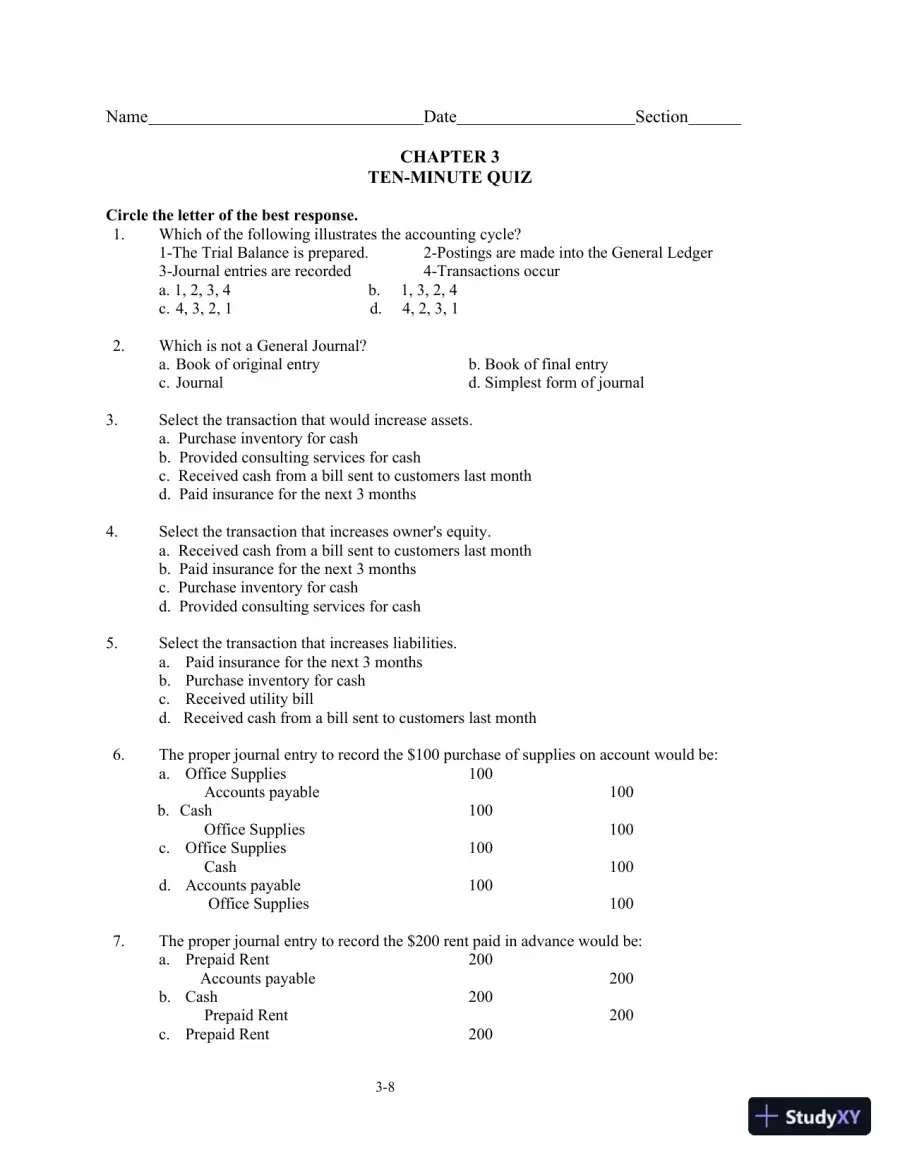 Class Notes for College Accounting: A Practical Approach, 14th Edition, page 29