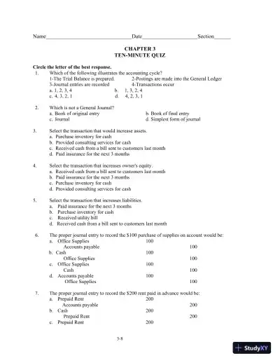 Class Notes for College Accounting: A Practical Approach, 14th Edition - Page 29 preview image