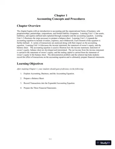 Class Notes for College Accounting: A Practical Approach, 14th Edition - Page 3 preview image