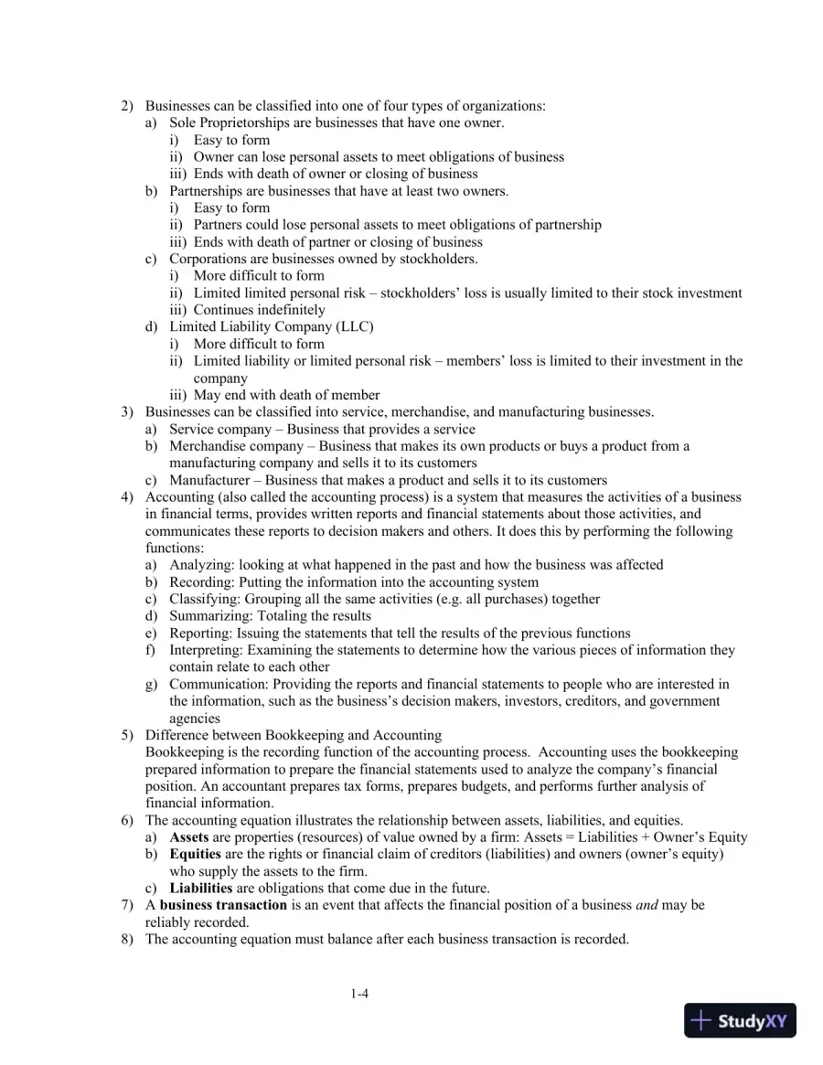Class Notes for College Accounting: A Practical Approach, 14th Edition, page 6