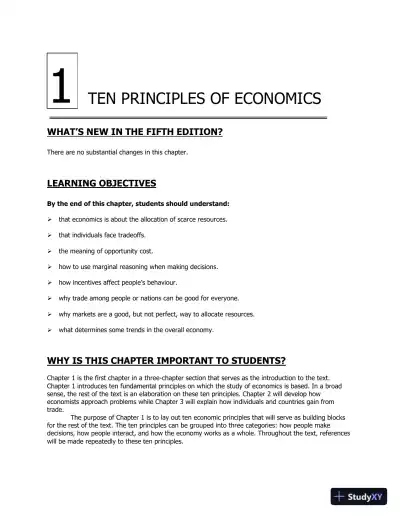 Principles Of Macroeconomics , 5th Canadian Edition Solution Manual - Page 1 preview image