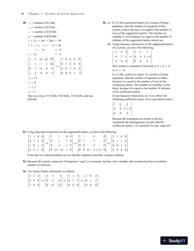 Elementary Linear Algebra, 8th Edition Solution Manual - Page 15 preview image