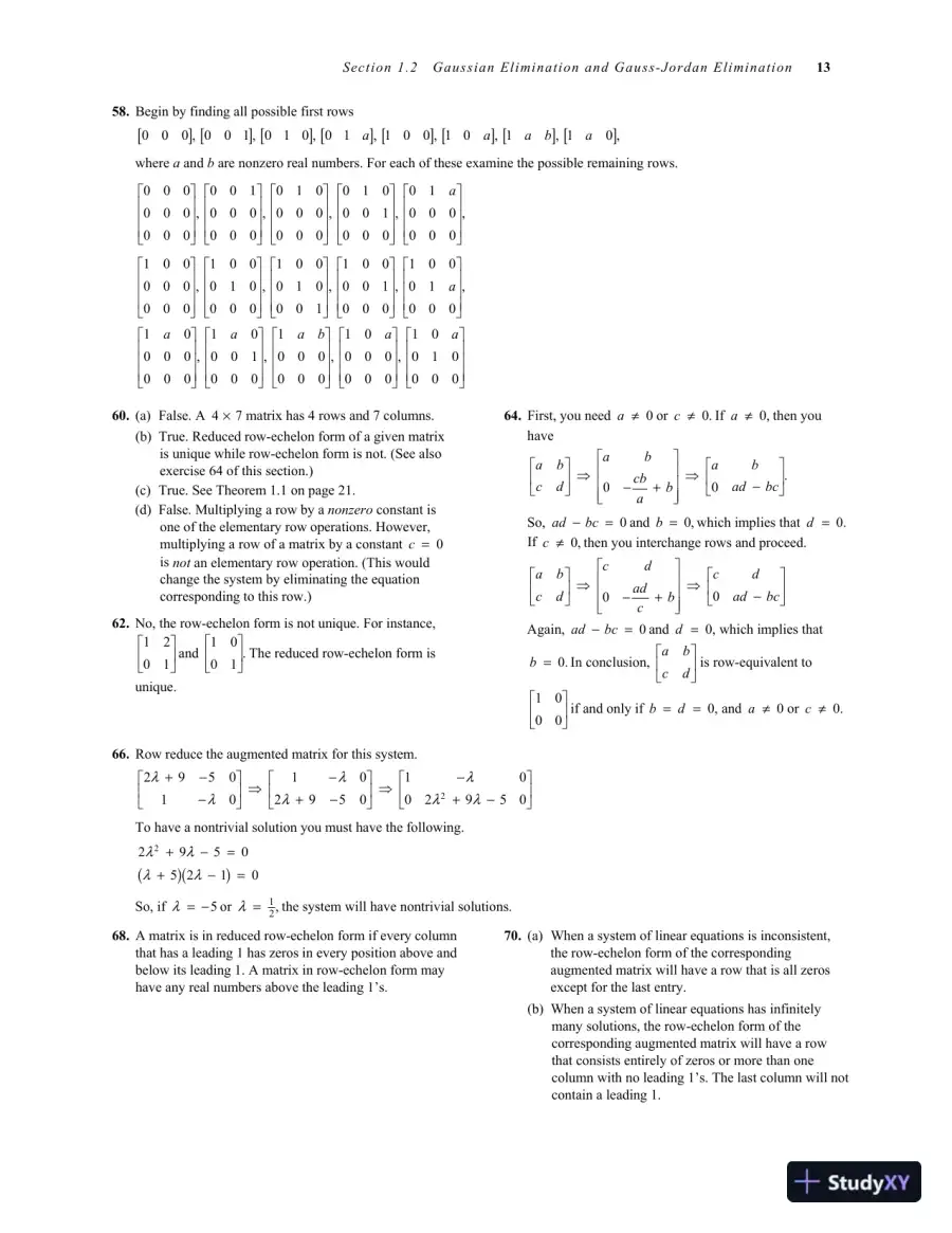 Elementary Linear Algebra, 8th Edition Solution Manual, page 16