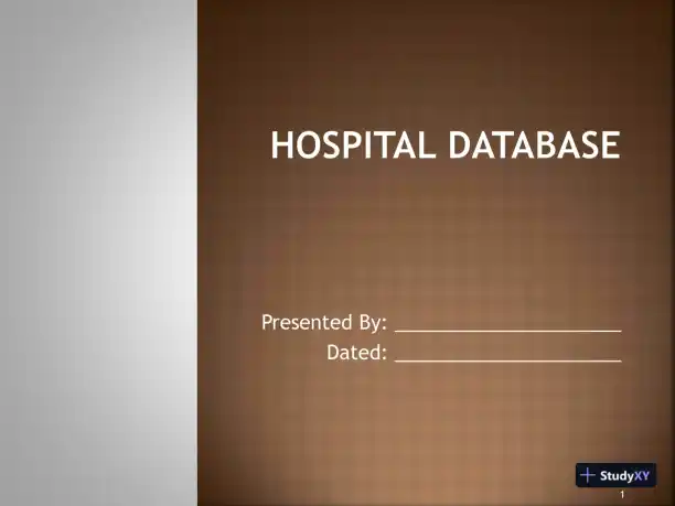 Hospital Database 2 - Page 1 preview image