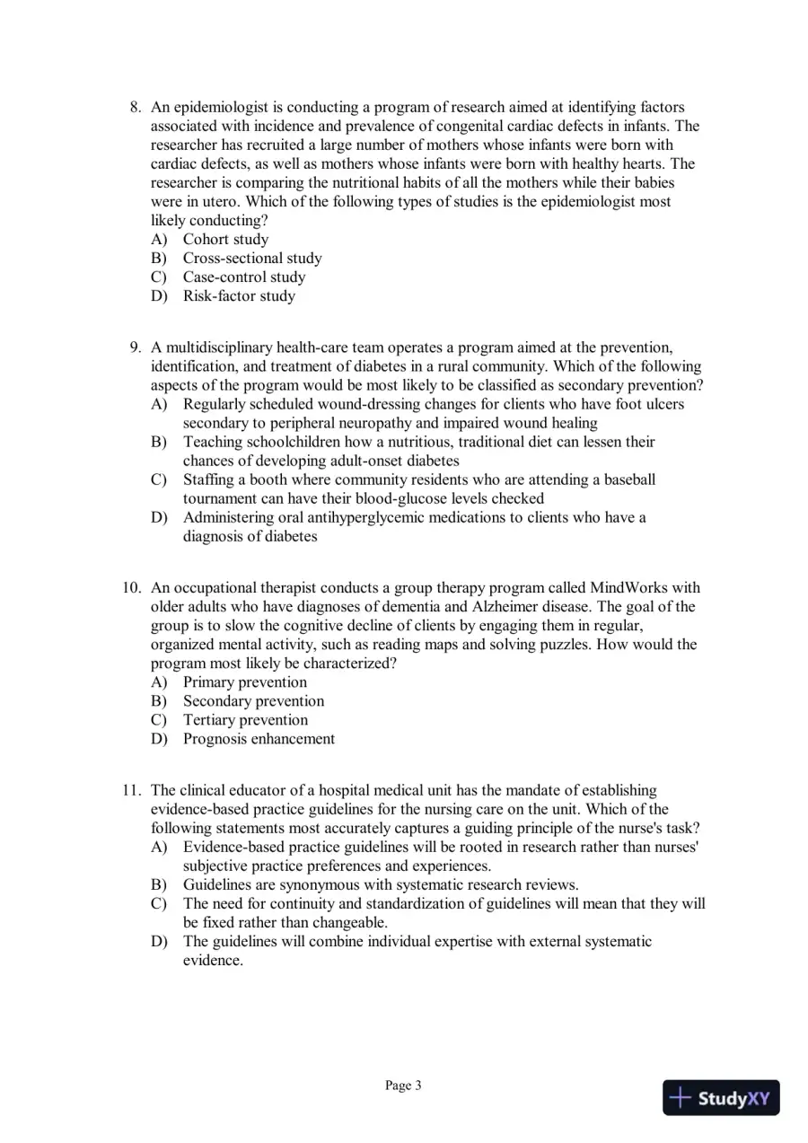 Test Bank for Pathophysiology: Concepts of Altered Health States, 8th Edition, page 4