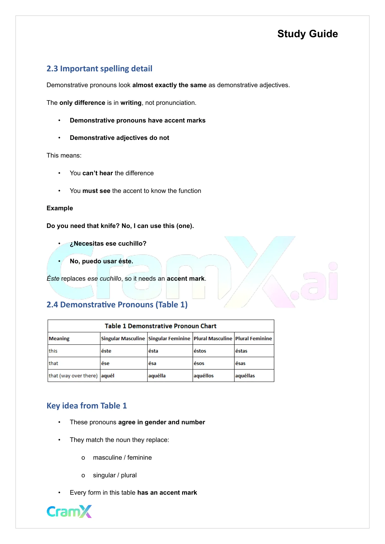 Spanish II - Pronouns - Page 4 preview image