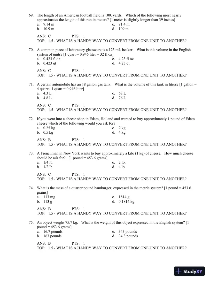 Test Bank For Introduction To General, Organic And Biochemistry, 10th Edition, page 11