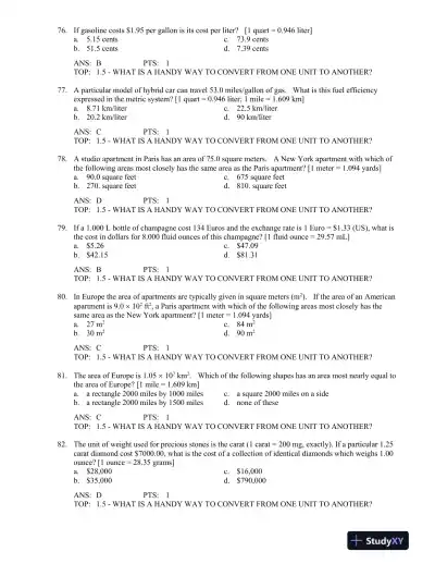 Test Bank For Introduction To General, Organic And Biochemistry, 10th Edition - Page 12 preview image