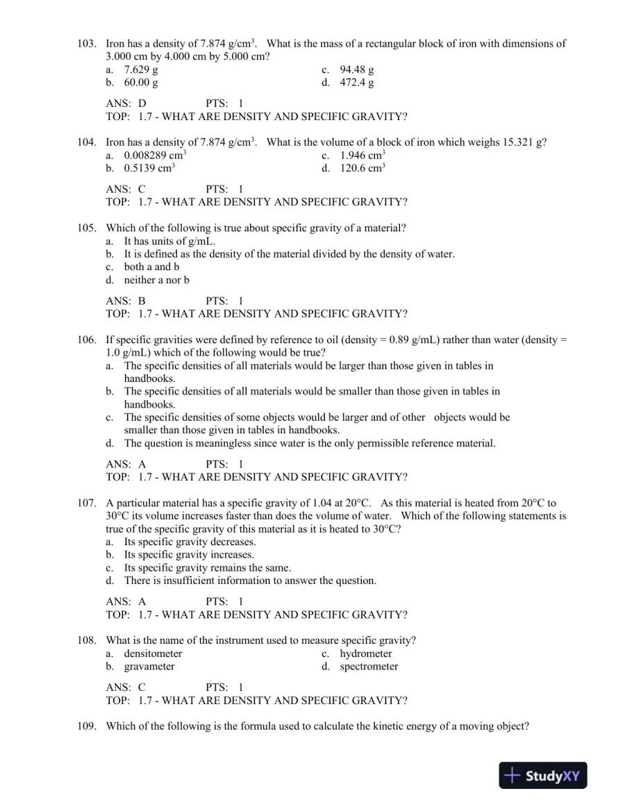 Test Bank For Introduction To General, Organic And Biochemistry, 10th Edition, page 16