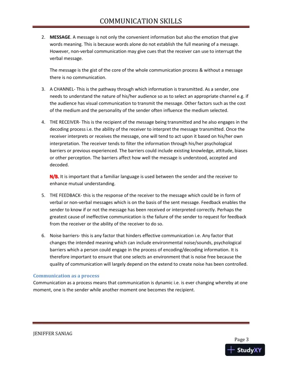 The Dynamics of Effective Communication: Components, Models, and Overcoming Barriers, page 4