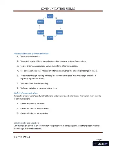 The Dynamics of Effective Communication: Components, Models, and Overcoming Barriers - Page 5 preview image