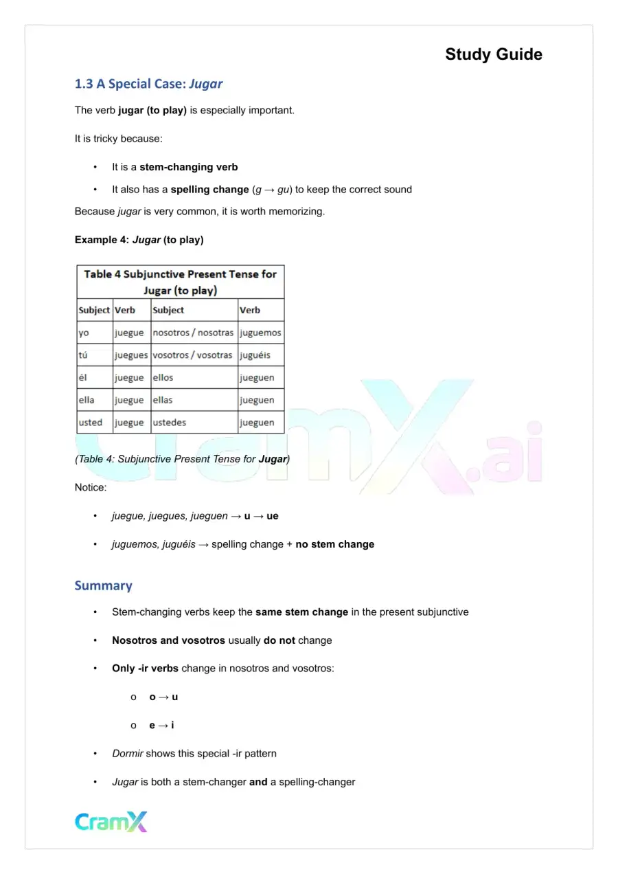 Spanish II - Subjunctive Mood I, page 4