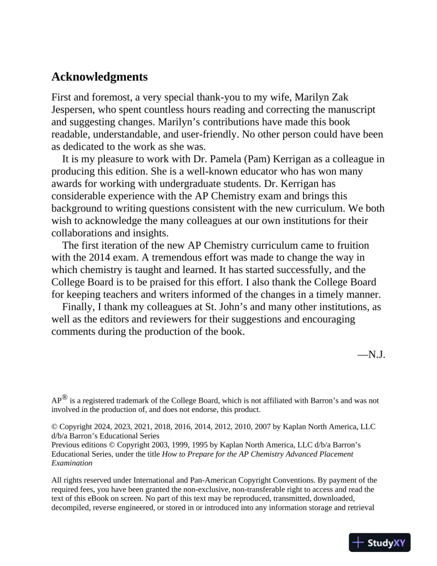 AP Chemistry Premium, 2025: Prep Book with 6 Practice Tests + Comprehensive Review (2025), page 5
