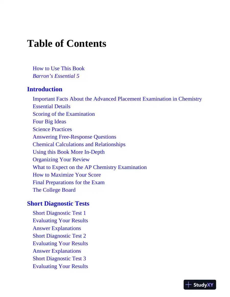 AP Chemistry Premium, 2025: Prep Book with 6 Practice Tests + Comprehensive Review (2025), page 8