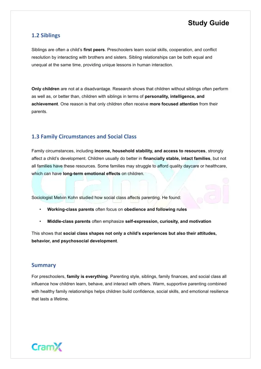 Developmental Psychology - Psychosocial Development Age 2–6, page 2
