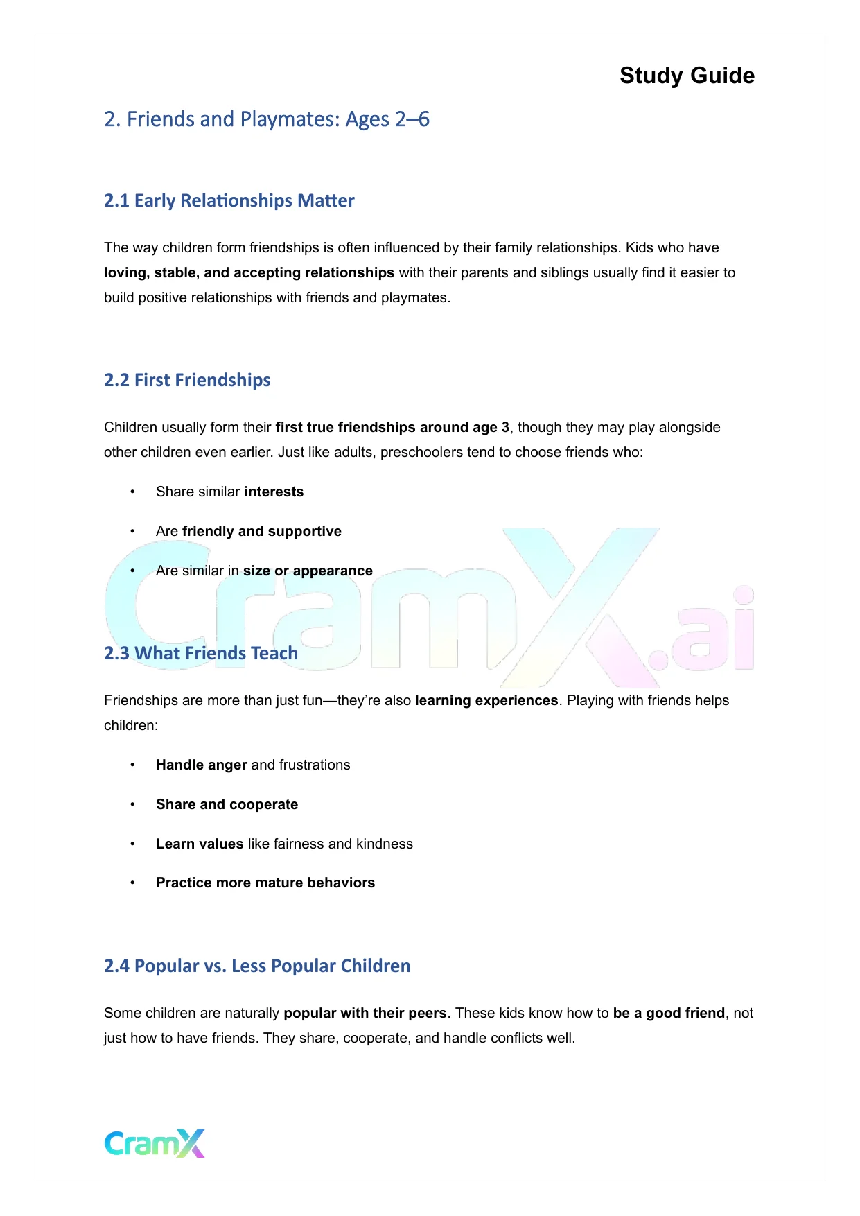 Developmental Psychology - Psychosocial Development Age 2–6 - Page 3 preview image