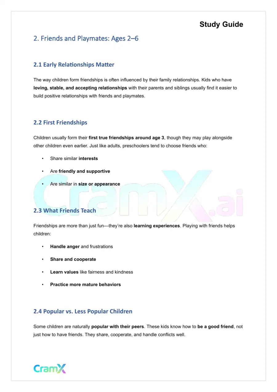 Developmental Psychology - Psychosocial Development Age 2–6, page 3