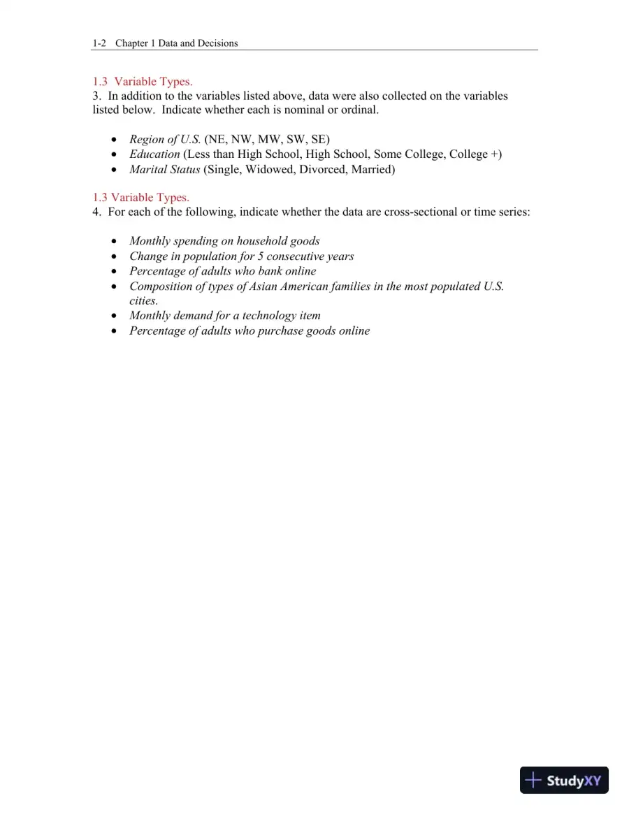 Test Bank for Business Statistics, 4th Edition, page 3
