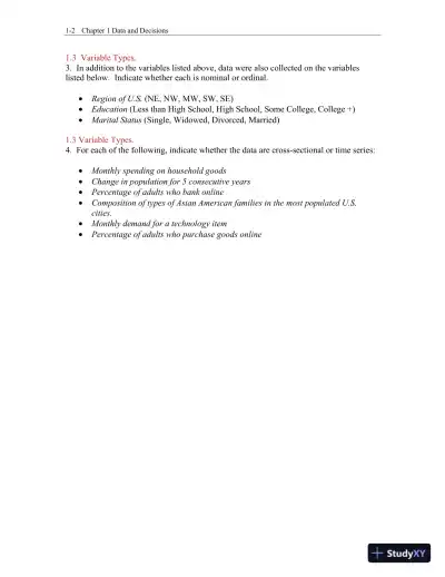 Test Bank for Business Statistics, 4th Edition - Page 3 preview image