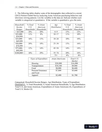 Test Bank for Business Statistics, 4th Edition - Page 5 preview image