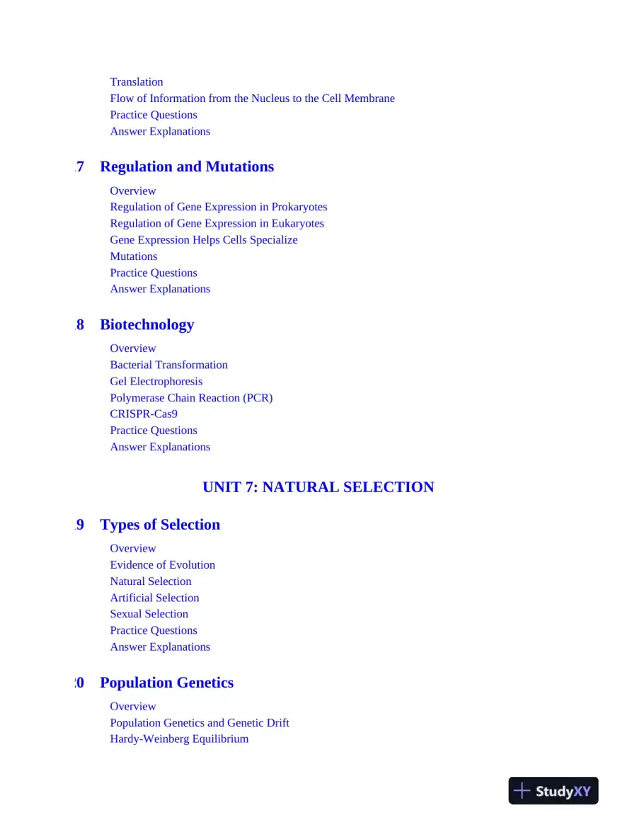 AP Biology Premium, 2025: Prep Book with 6 Practice Tests + Comprehensive Review (2024), page 11