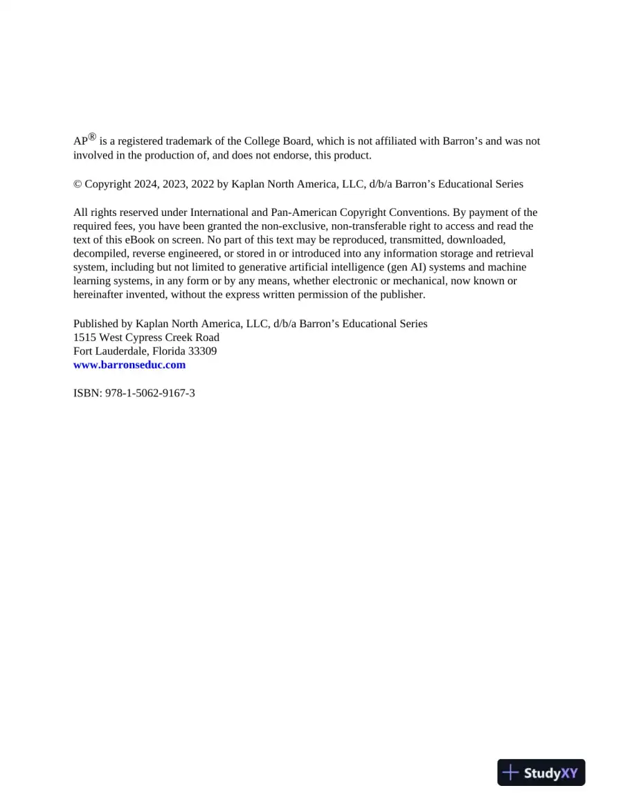AP Biology Premium, 2025: Prep Book with 6 Practice Tests + Comprehensive Review (2024), page 5