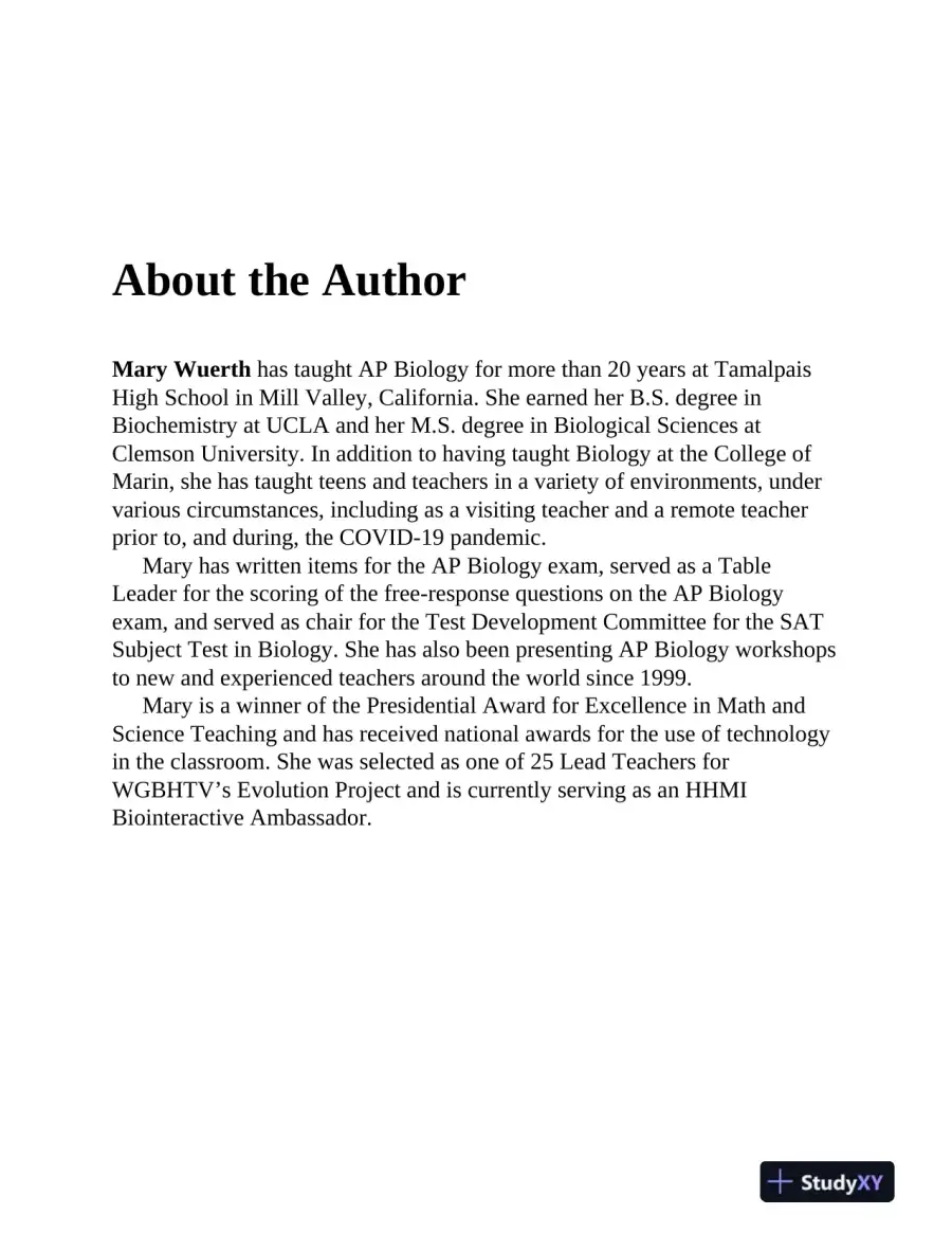 AP Biology Premium, 2025: Prep Book with 6 Practice Tests + Comprehensive Review (2024), page 6