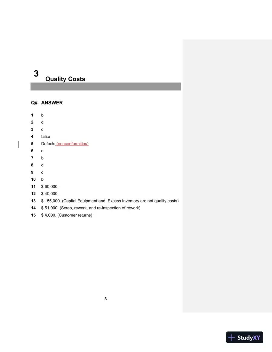 Solution Manual For Quality Technician's Handbook, The, 6th Edition, page 4