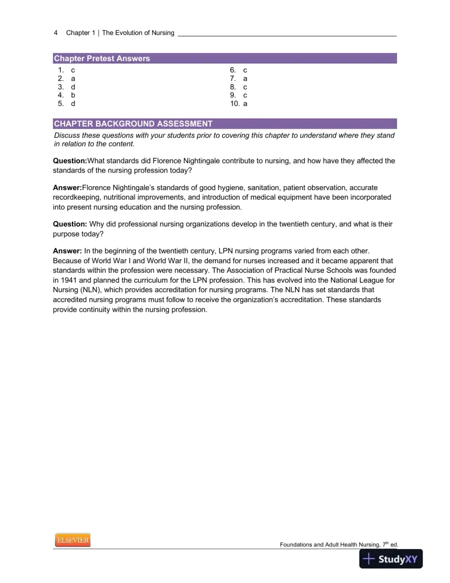 Foundations And Adult Health Nursing, 7th Edition Lecture Notes, page 5