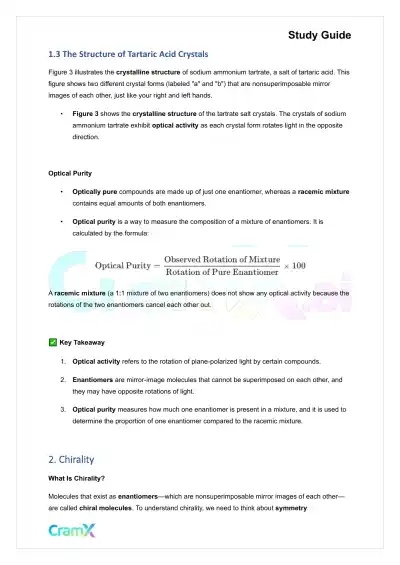 Organic Chemistry I - Stereochemistry - Page 3 preview image