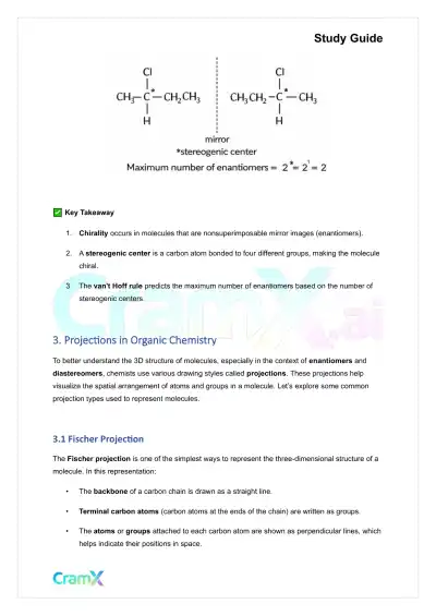 Organic Chemistry I - Stereochemistry - Page 5 preview image