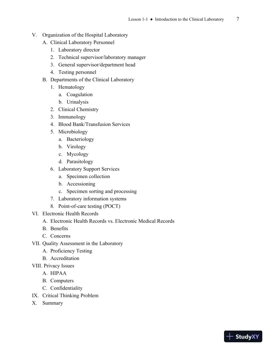 Solution Manual for Basic Clinical Laboratory Techniques, 6th Edition, page 8