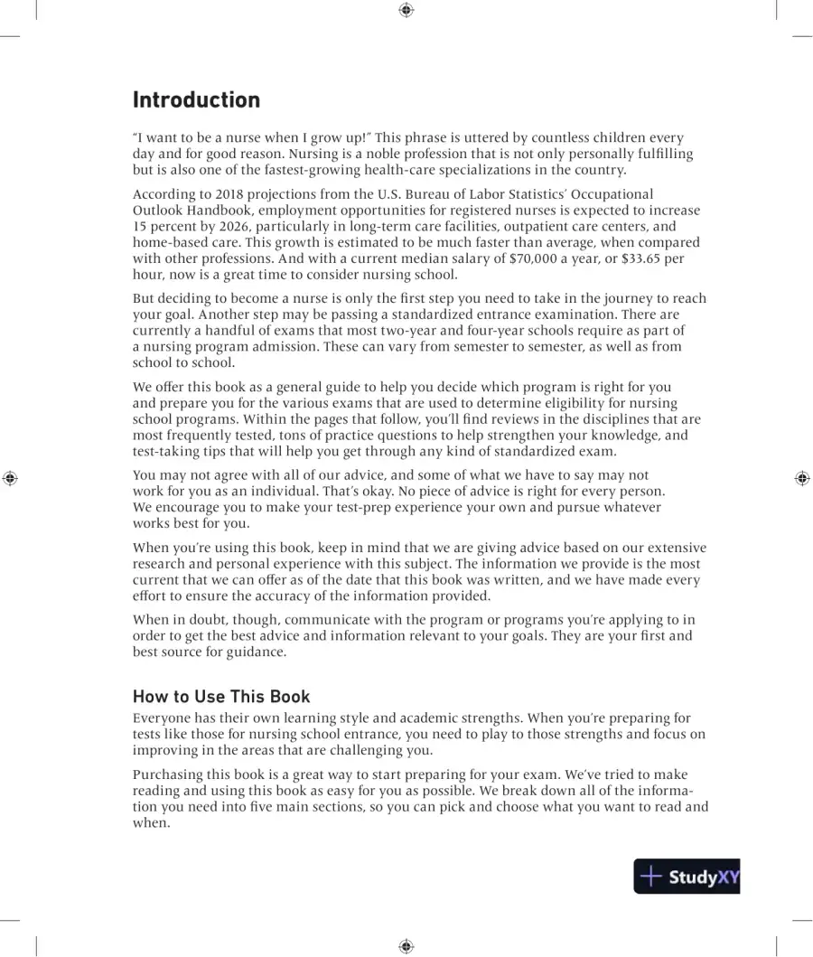 Nursing Entrance Exams Test Easy (2019), page 10