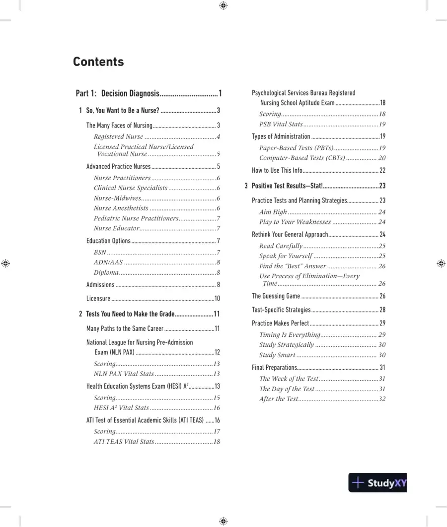 Nursing Entrance Exams Test Easy (2019), page 6