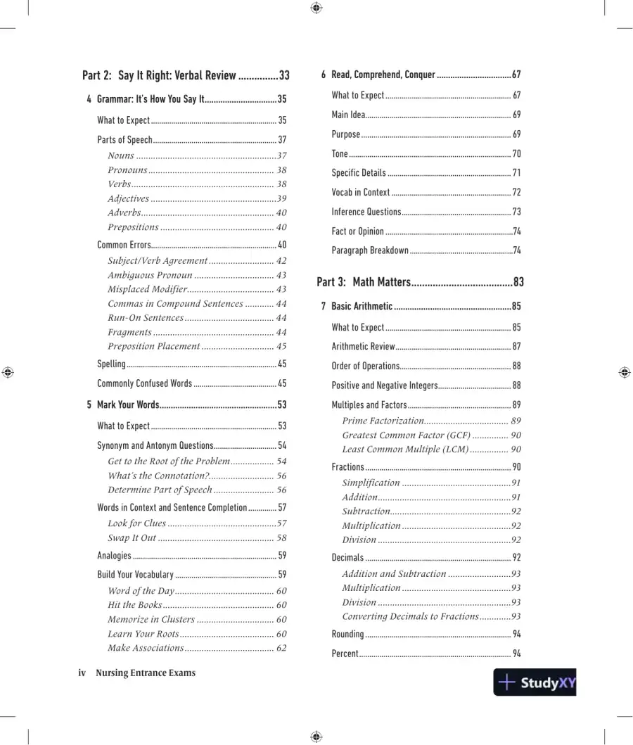 Nursing Entrance Exams Test Easy (2019), page 7