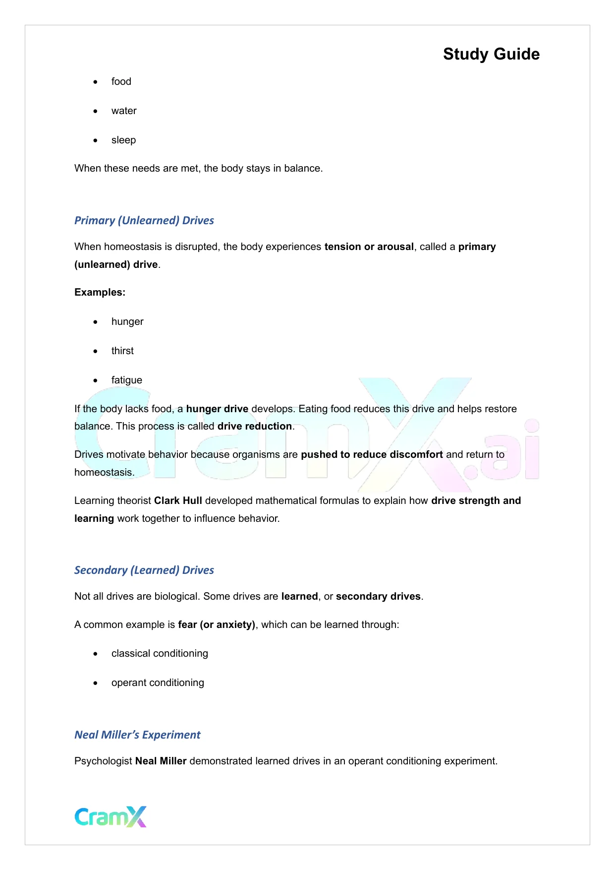 Psychology - Psychology Motivation - Page 7 preview image