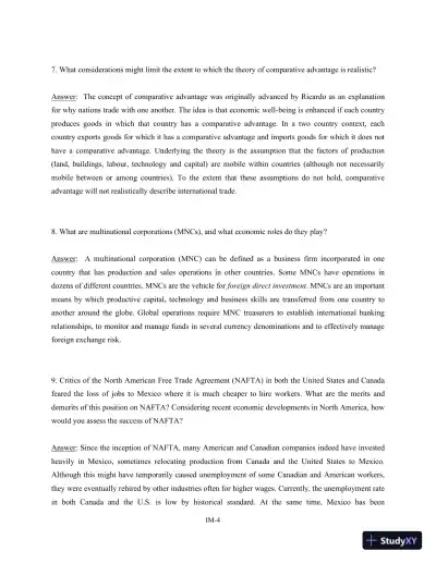 Solution Manual For International Financial Management, 3rd Edition - Page 5 preview image