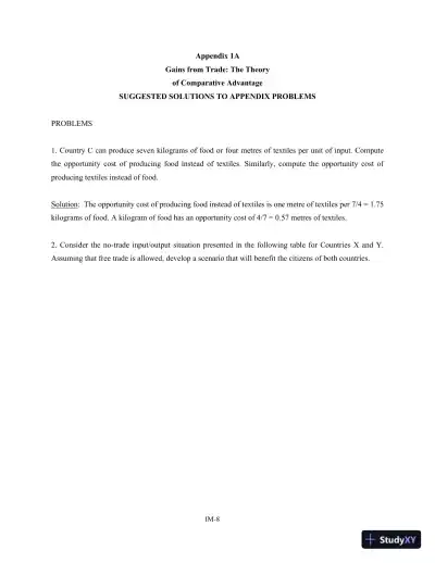 Solution Manual For International Financial Management, 3rd Edition - Page 9 preview image