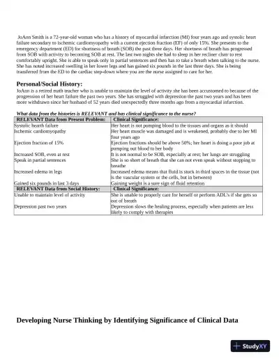 Heart Failure Case Study with Answers (23 Solved Questions) - Page 3 preview image