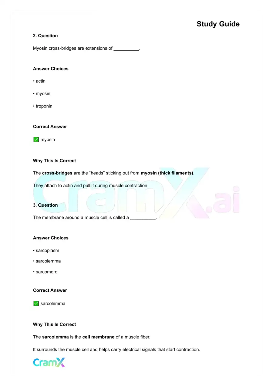 Anatomy and Physiology - Muscle Tissue, page 10