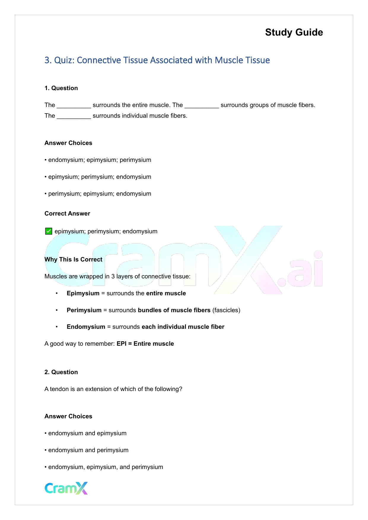 Anatomy and Physiology - Muscle Tissue - Page 5 preview image