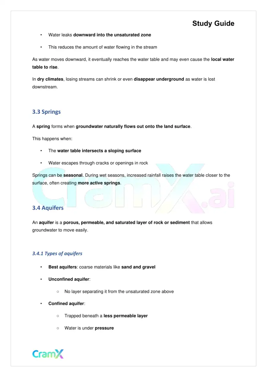 Geology - Groundwater, page 5