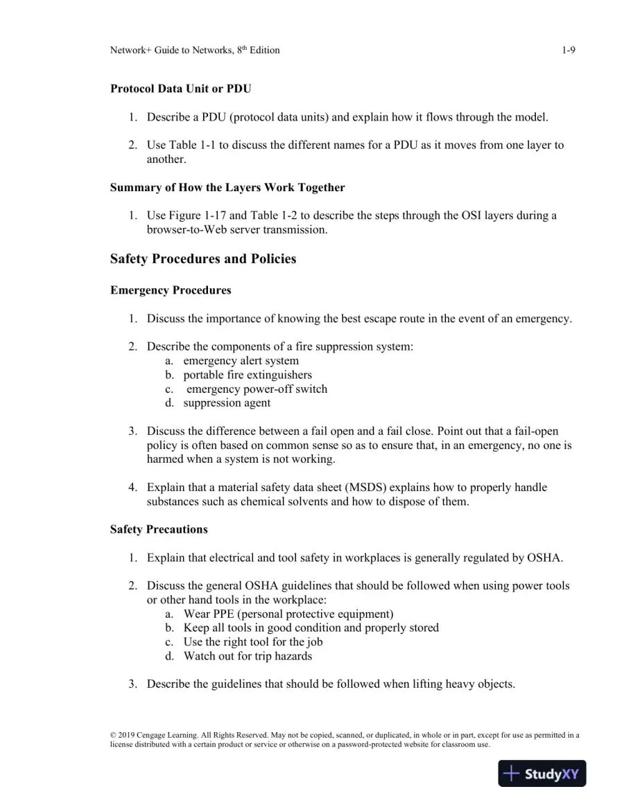 Network+ Guide To Networks, 8th Edition Lecture Notes, page 10